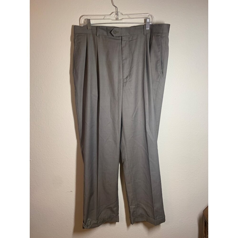 Braggi Louis Rephael Dress Pants Men's Size 39x30 Gray Business Casual P10